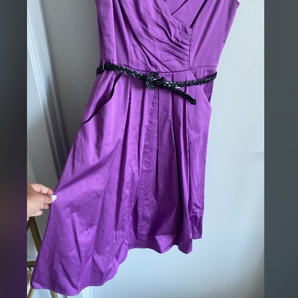 Jessica Simpson Fit & Flare Dress Pockets Size 4 - Picture 5 of 9